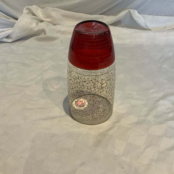 Beautiful hand painted large glass vase - Picture 2 of 5